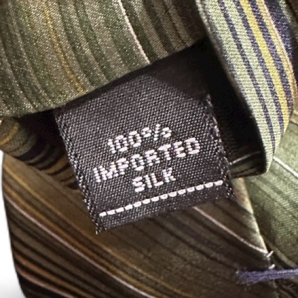Taylor & Henry Striped Green Striped Tie - Picture 4 of 4
